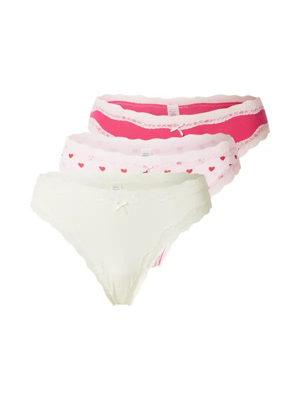 Lindex Lindex Tanga gaćice  pastelno zelena / roza / roza / crvena