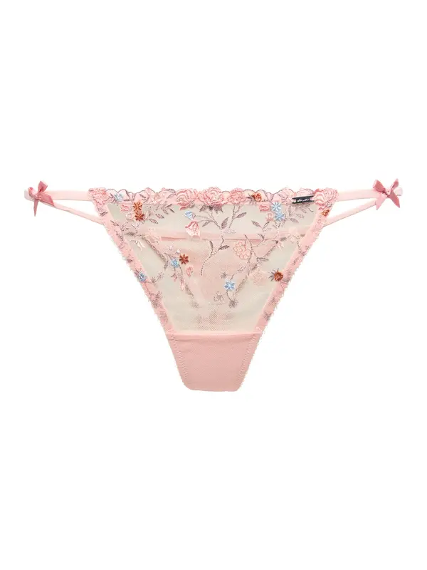Lindex Lindex Tanga gaćice 'Rosie'  pastelno plava / ljubičasta / roza