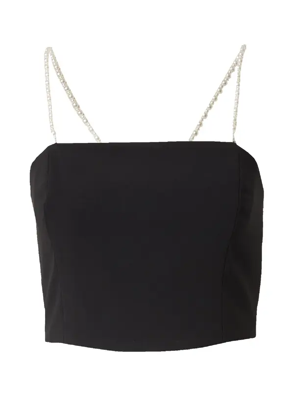 Lindex Lindex Top 'Grace'  crna / biserno bijela