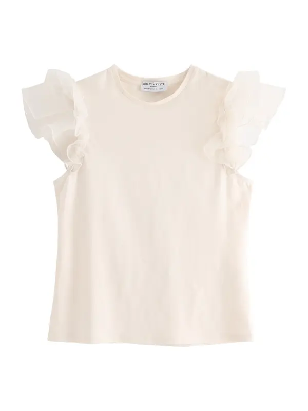 Lindex Lindex Top  vuneno bijela