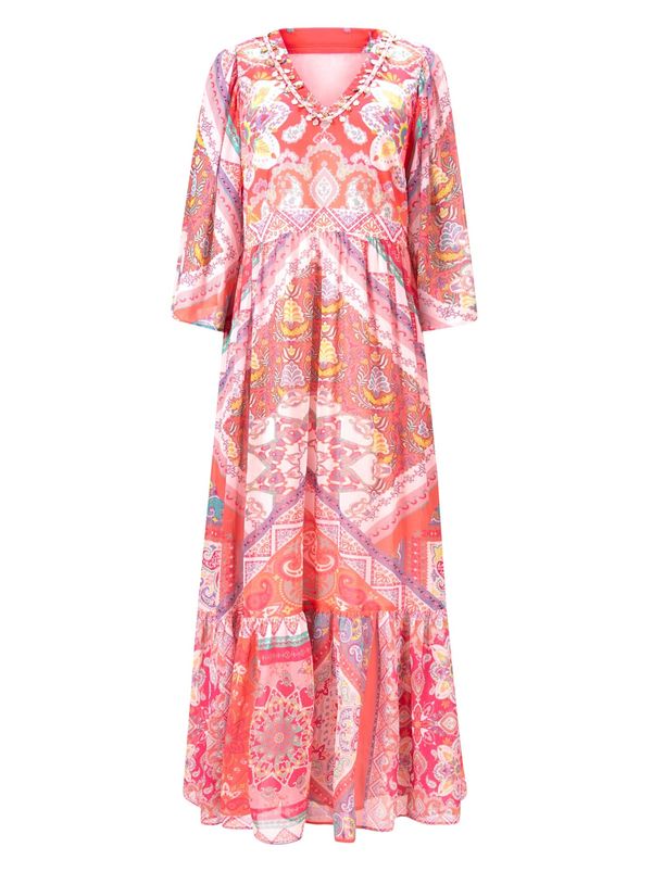 Linea Tesini by heine Linea Tesini by heine Košulja haljina  miks boja / crvena