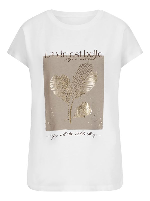 Linea Tesini by heine Linea Tesini by heine Majica  bež / bijela