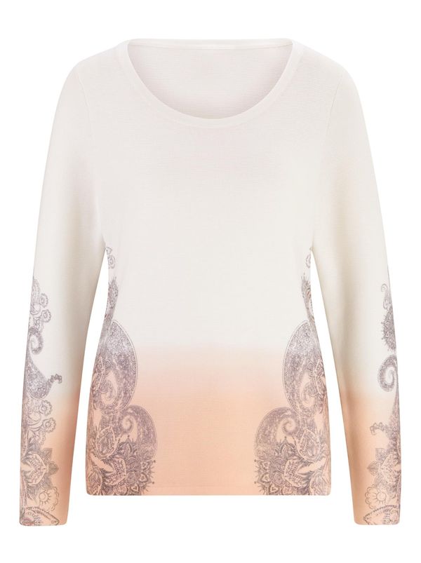 Linea Tesini by heine Linea Tesini by heine Pulover  pastelno ljubičasta / pastelno narančasta / bijela