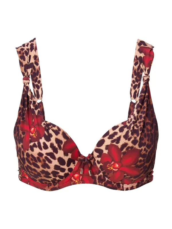 LingaDore LingaDore Bikini gornji dio  bež / čokolada / crvena