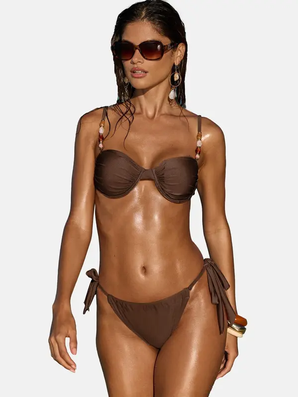 Lipsy Lipsy Bikini donji dio  smeđa