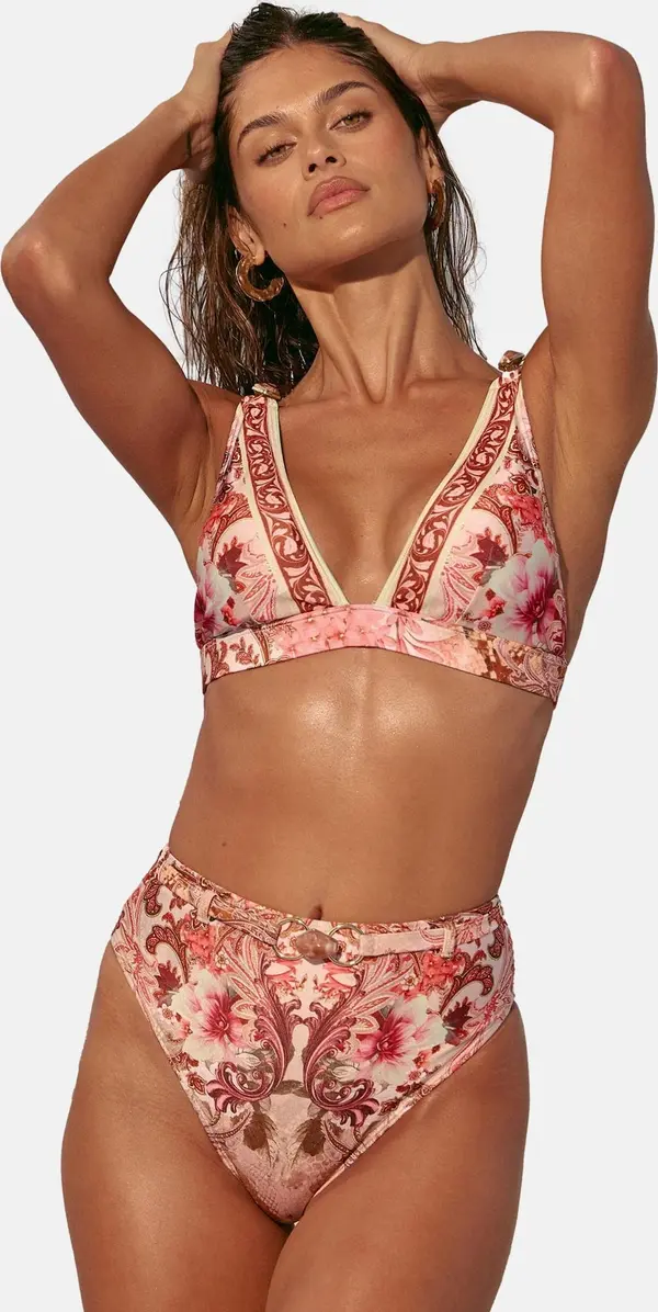 Lipsy Lipsy Bikini gornji dio 'Marella'  boja pijeska / roza / svijetloroza / boja vina