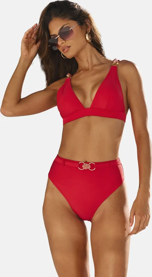 Lipsy Lipsy Bikini gornji dio  tamno crvena