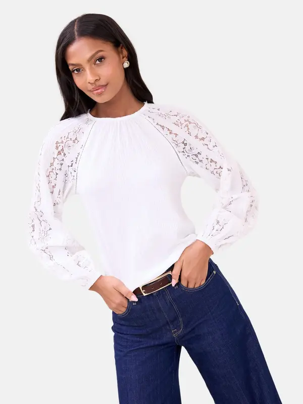 Lipsy Lipsy Bluza  bijela
