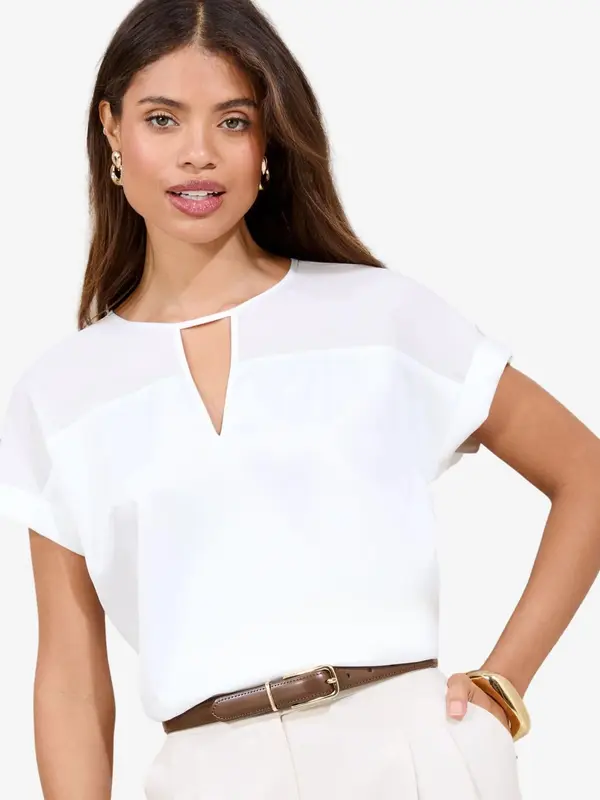 Lipsy Lipsy Bluza  bijela