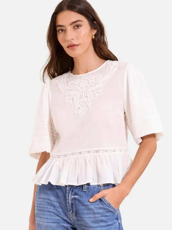 Lipsy Lipsy Bluza  bijela
