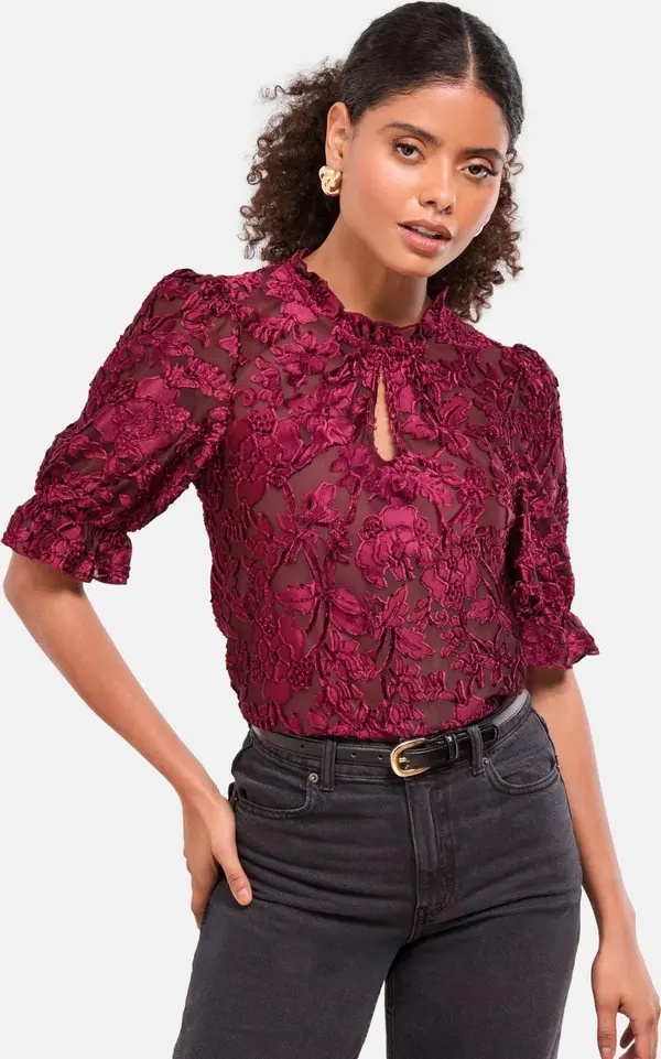 Lipsy Lipsy Bluza  burgund