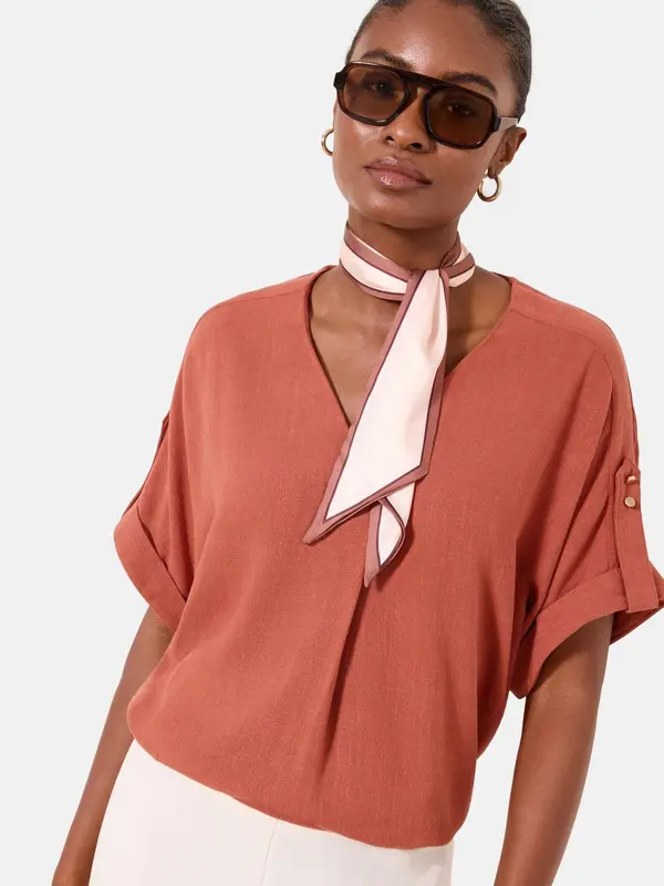 Lipsy Lipsy Bluza  ciglasto crvena