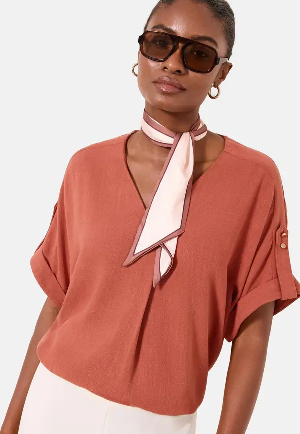Lipsy Lipsy Bluza  ciglasto crvena