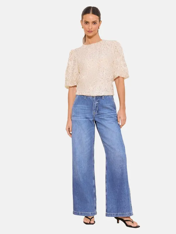 Lipsy Lipsy Bluza  crna / bijela