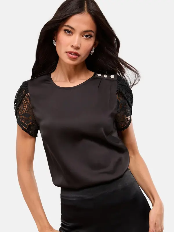 Lipsy Lipsy Bluza  crna