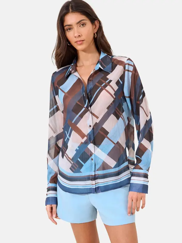 Lipsy Lipsy Bluza  ecru/prljavo bijela / mornarsko plava / svijetloplava / čokolada