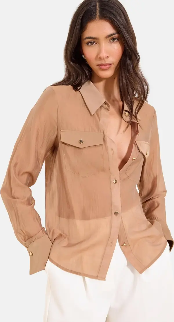Lipsy Lipsy Bluza  moka smeđa