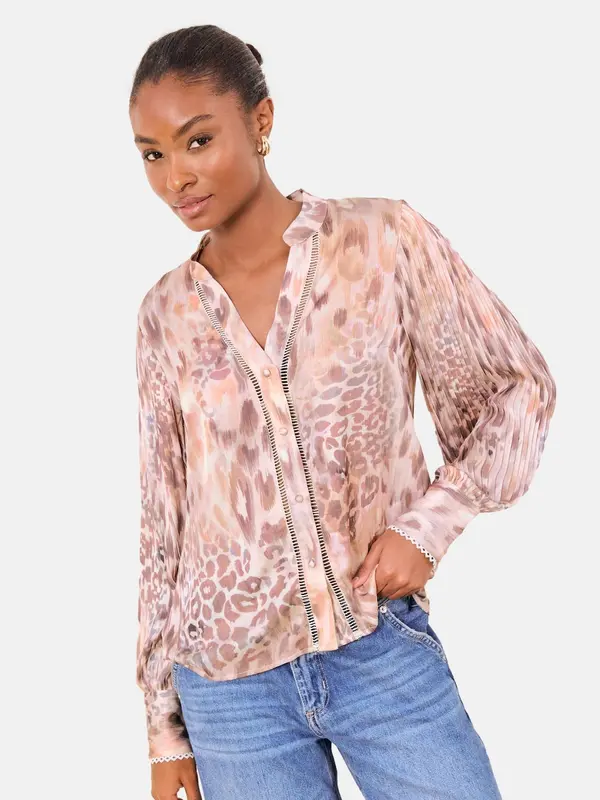 Lipsy Lipsy Bluza  safirno plava / čokolada / marelica / rosé
