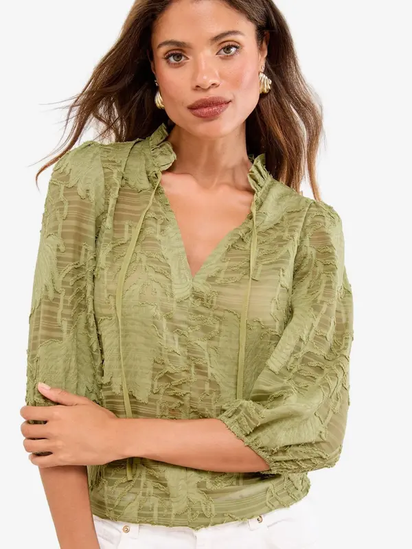 Lipsy Lipsy Bluza  sivkasto zelena