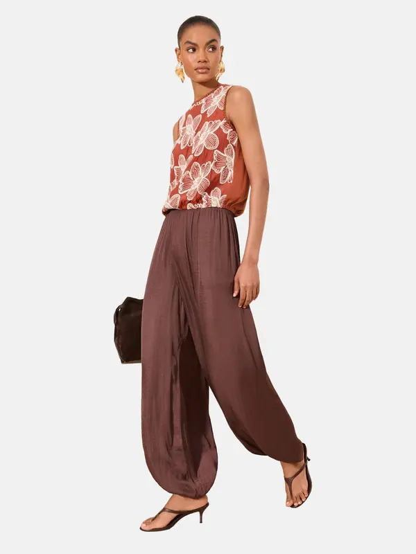 Lipsy Lipsy Bluza  smeđa / bijela