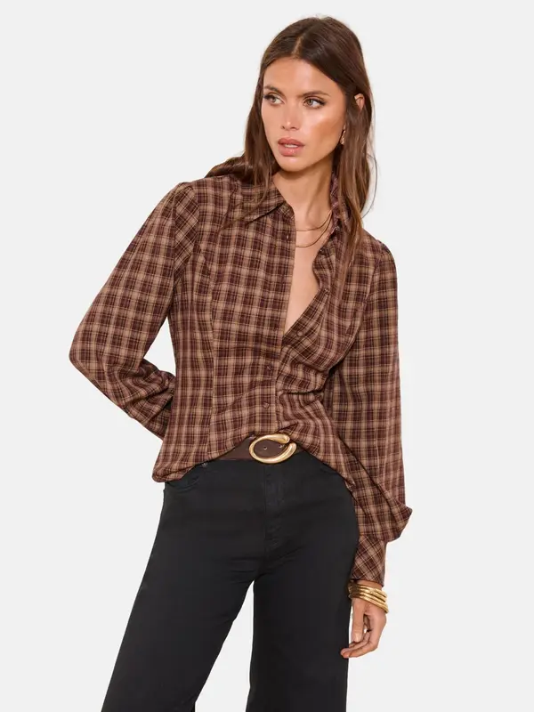 Lipsy Lipsy Bluza  smeđa / kestenjasto smeđa / cappuccino