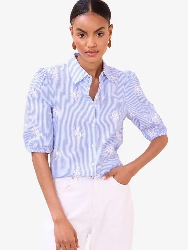Lipsy Lipsy Bluza  svijetloplava / bijela