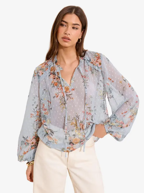Lipsy Lipsy Bluza  svijetloplava / svijetlozelena / svijetlo crvena