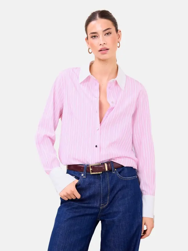 Lipsy Lipsy Bluza  svijetloroza / bijela