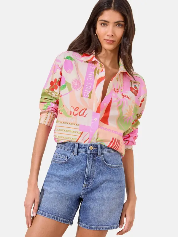 Lipsy Lipsy Bluza  svijetložuta / zelena / roza / crvena
