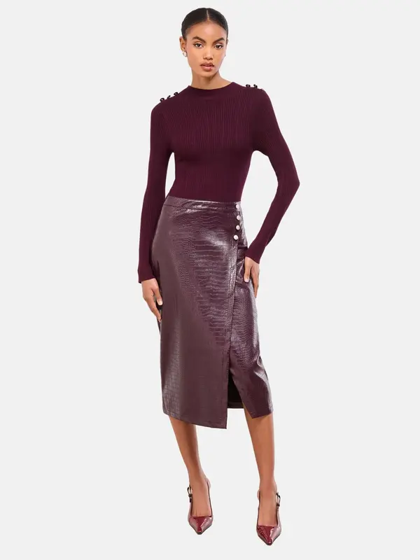 Lipsy Lipsy Haljina  burgund