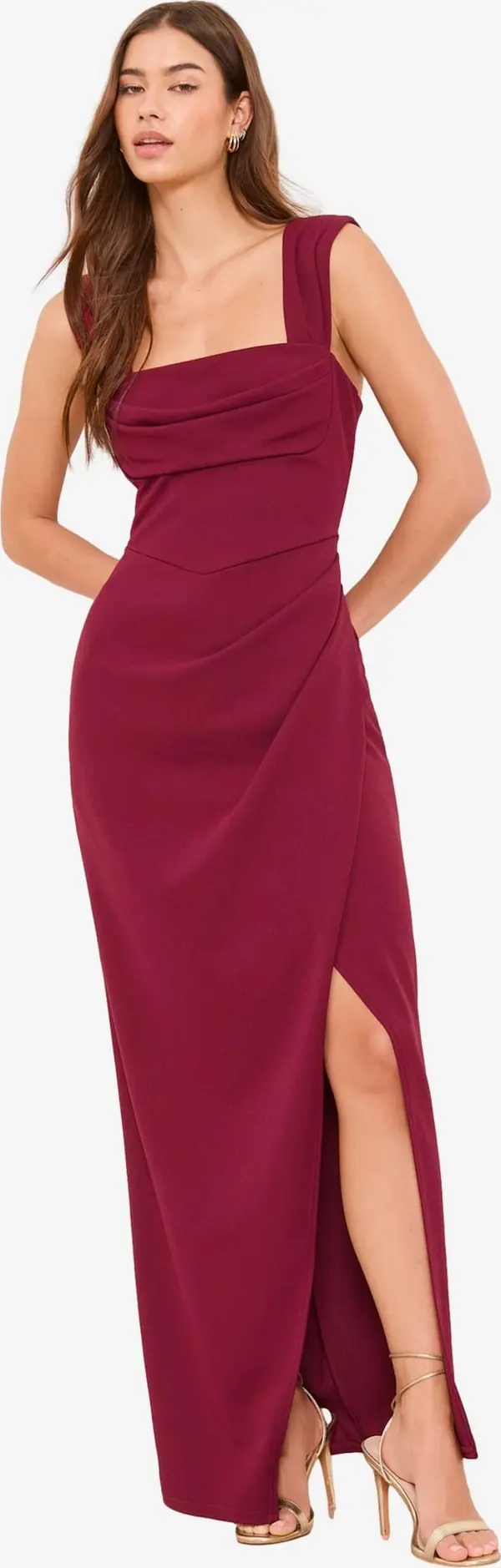 Lipsy Lipsy Haljina  burgund