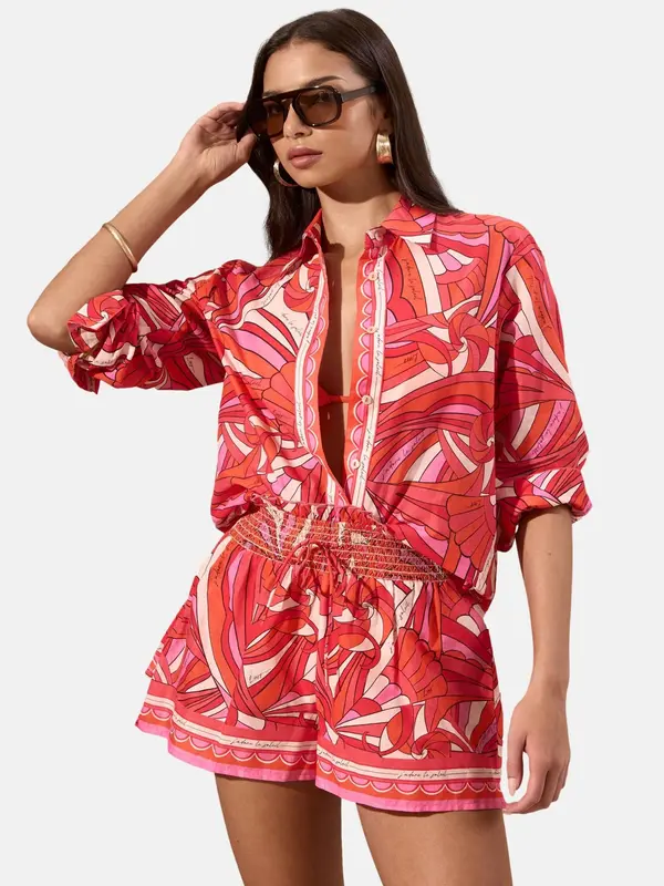 Lipsy Lipsy Haljina za plažu  roza / magenta / malina / prljavo roza