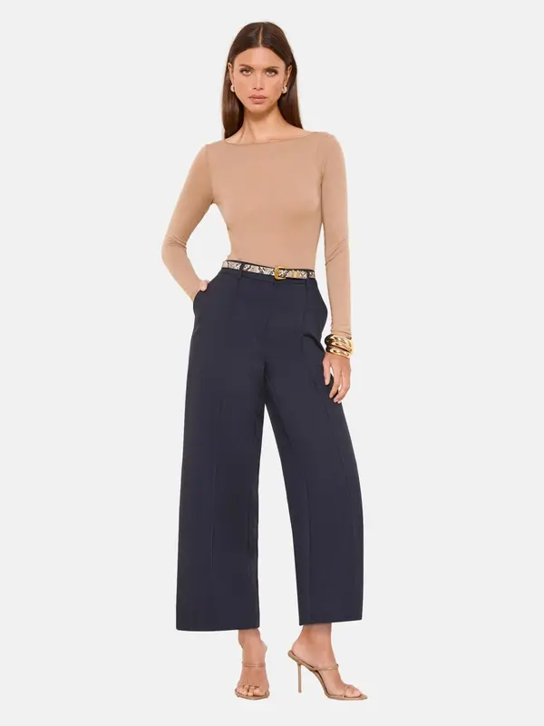 Lipsy Lipsy Hlače  mornarsko plava