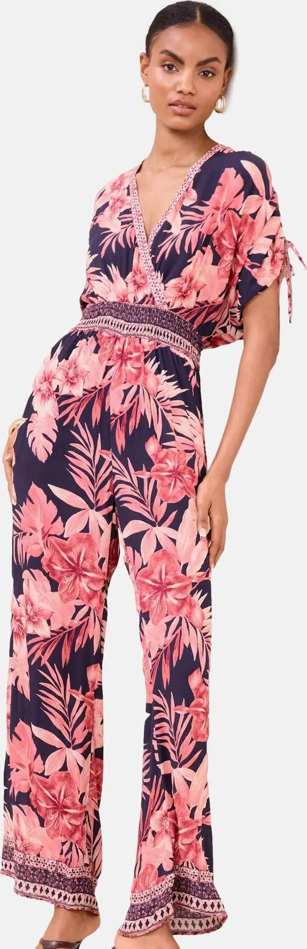 Lipsy Lipsy Kombinezon  morsko plava / magenta / prljavo roza / pastelno roza
