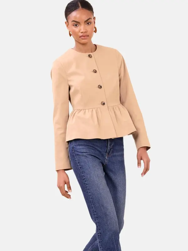 Lipsy Lipsy Prijelazna jakna  boja devine dlake (camel)