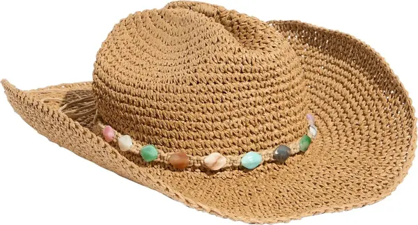 Lipsy Lipsy Šešir 'Raffia'  svijetlobež