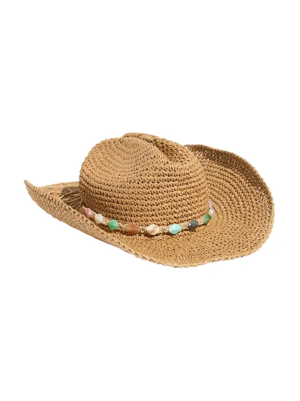 Lipsy Lipsy Šešir 'Raffia'  svijetlobež