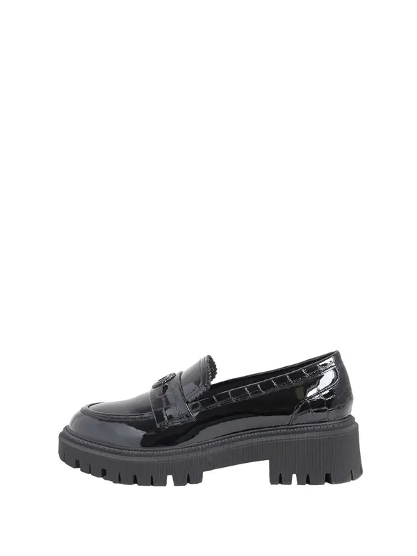 Lipsy Lipsy Slip On cipele 'Chunky Penny'  crna