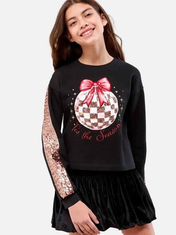 Lipsy Lipsy Sweater majica  zlatna / crvena / crna / bijela