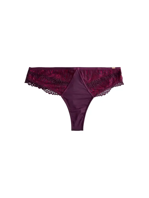 Lipsy Lipsy Tanga gaćice  patlidžan / roza