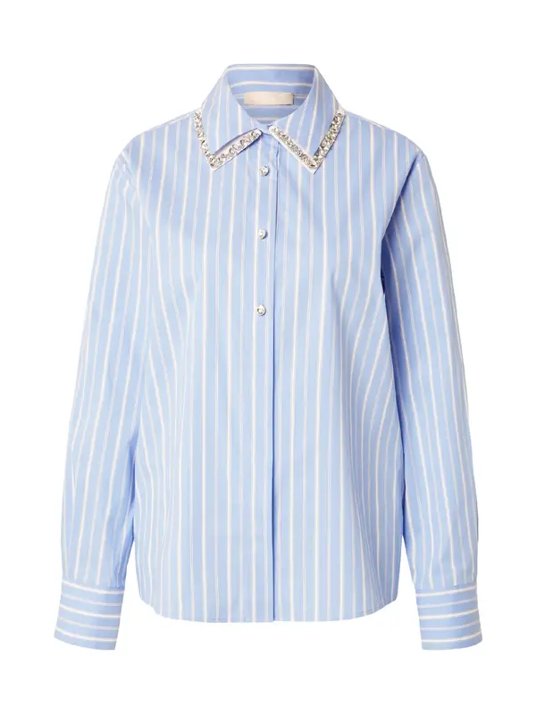Liu Jo Liu Jo Bluza 'CAMICIA'  svijetloplava / crna / bijela