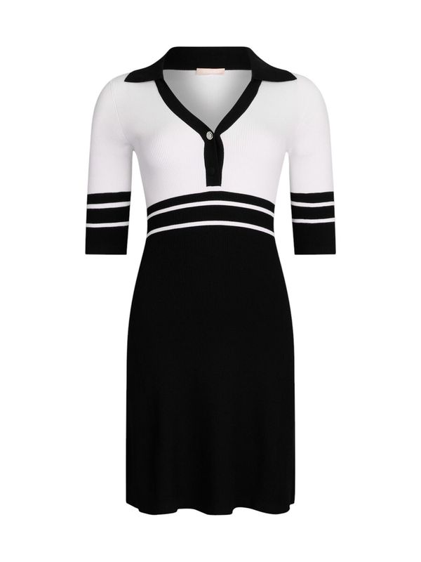 Liu Jo Liu Jo Pletena haljina  crna / bijela