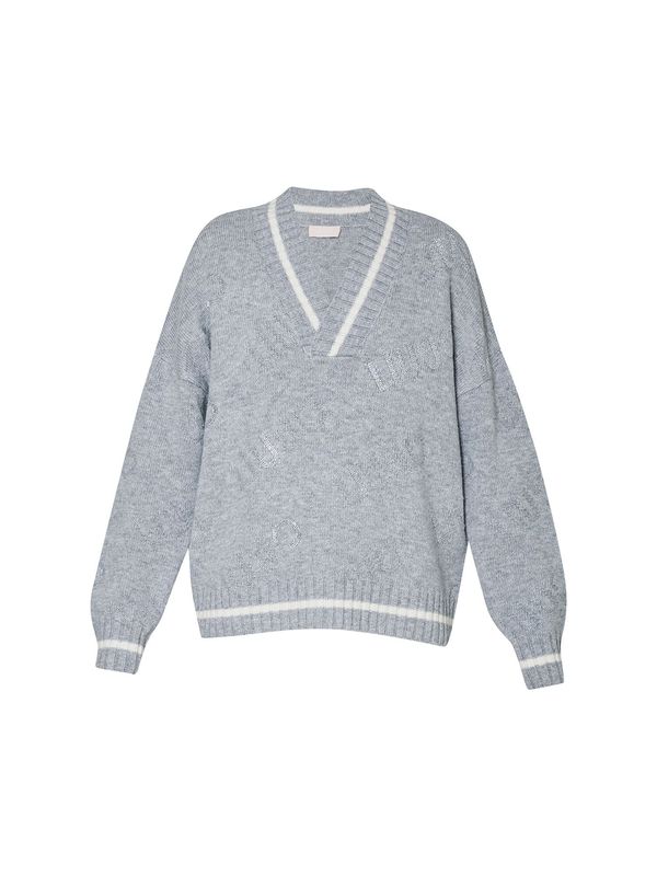 Liu Jo Liu Jo Pulover  siva / bijela