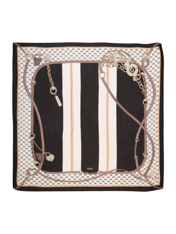 Liu Jo Liu Jo Ručnik  bež / sivkasto ljubičasta (mauve) / crna / bijela