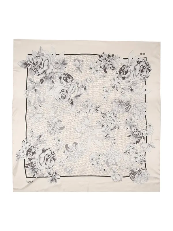 Liu Jo Liu Jo Ručnik 'ECS FOULARD ROMANTIC FL. 120X1'  bež / crna
