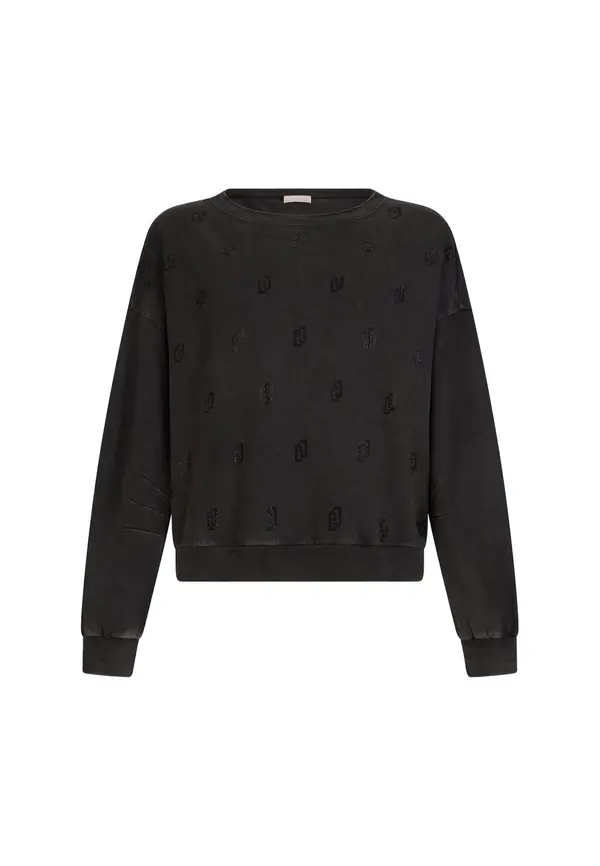 Liu Jo Liu Jo Sweater majica 'Better'  crna
