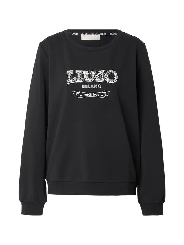 Liu Jo Liu Jo Sweater majica  crna / bijela