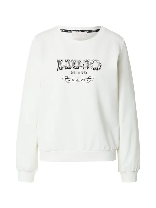 Liu Jo Liu Jo Sweater majica  crna / bijela