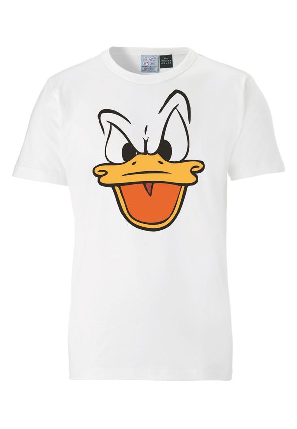 LOGOSHIRT LOGOSHIRT Majica 'Donald Duck'  bijela