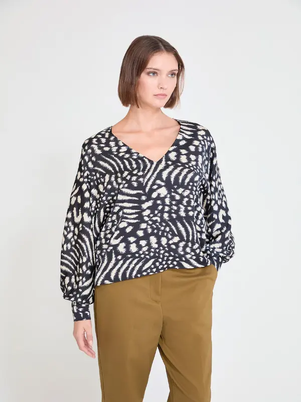 Lola Casademunt Lola Casademunt Bluza  crna / bijela